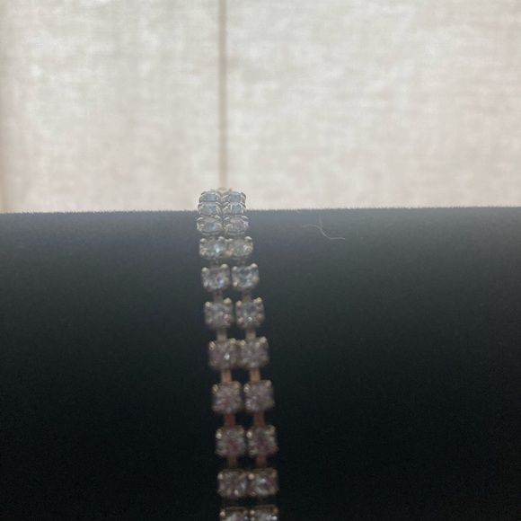 Vintage Rhinestone Tennis bracelet - Picture 3 of 4